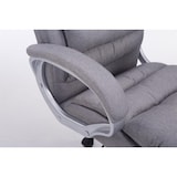 thumbnail of Décoshop26 - Fauteuil de bureau ergonomique et confortable jusqu'à 235 kg en tissu gris et métal chromé 10_0002404