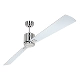 thumbnail of Ventilatore da soffitto CasaFan ECO NEO III 180 BN-WN/SI WIFI con motore cromato spazzolato/pale reversibili in wengé e argento