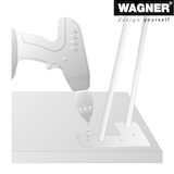 thumbnail of WAGNER Möbelbein HAIRPIN LEG Retro - 12 x 12 x 10 cm, Stahl, goldfarben, Bein schräg & Anschraubplatte - 12821501