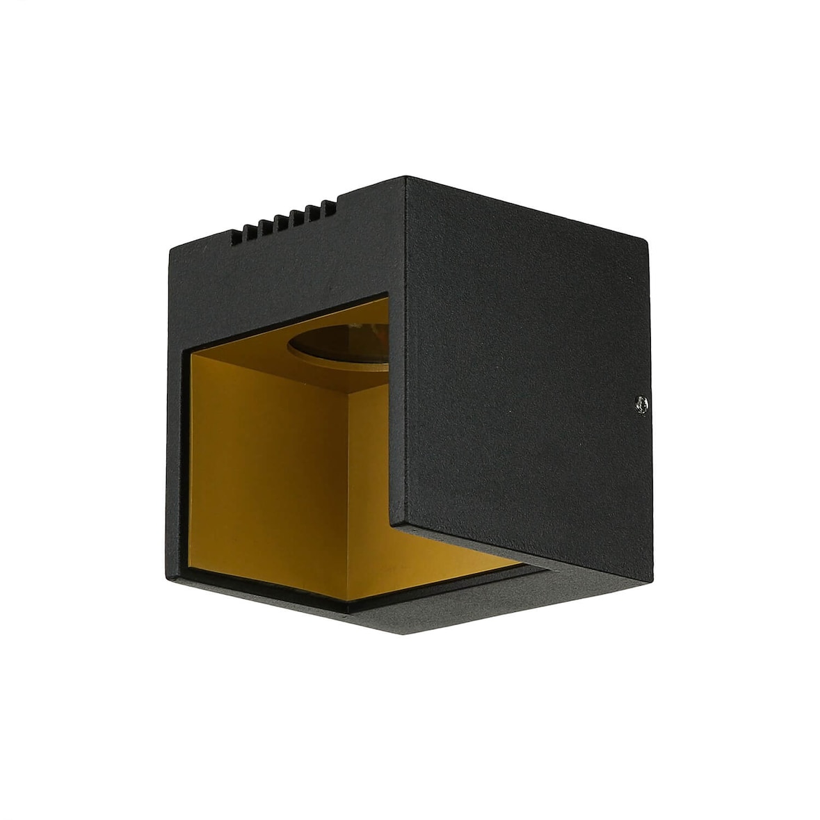 Aplique de exterior ABERDEEN Negro Oro Aluminio Vidrio LED 1x 3 W LE10819