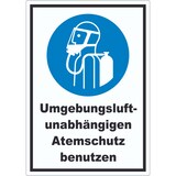 thumbnail of Umgebungsluftunabhängigen Atemschutz benutzen Aufkleber A0 (841x1189mm)
