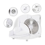 thumbnail of Clatronic AS 2958 Cortafiambres Plegable, Cuchilla Especial Acero Inox., Corte Ajustable, 3 Velocidades, Compacto, 180W, Blanco