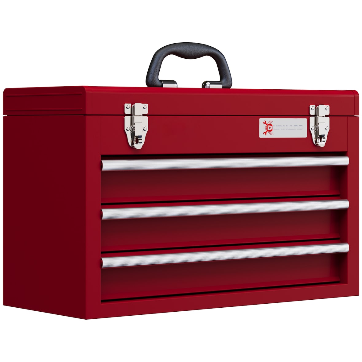 DURHAND - Werkzeugkiste - 51L x 22B x 32H cm - rot