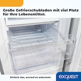 thumbnail of Exquisit Kühl-Gefrierkombination KGC232-60-E-040E silber | 173 l Nutzinhalt | Silber