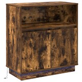 thumbnail of vidaXL LED-Sideboard Räuchereiche 71x34,5x75 cm Holzwerkstoff