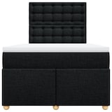thumbnail of vidaXL Boxspringbett mit Matratze Schwarz 120x190 cm Stoff