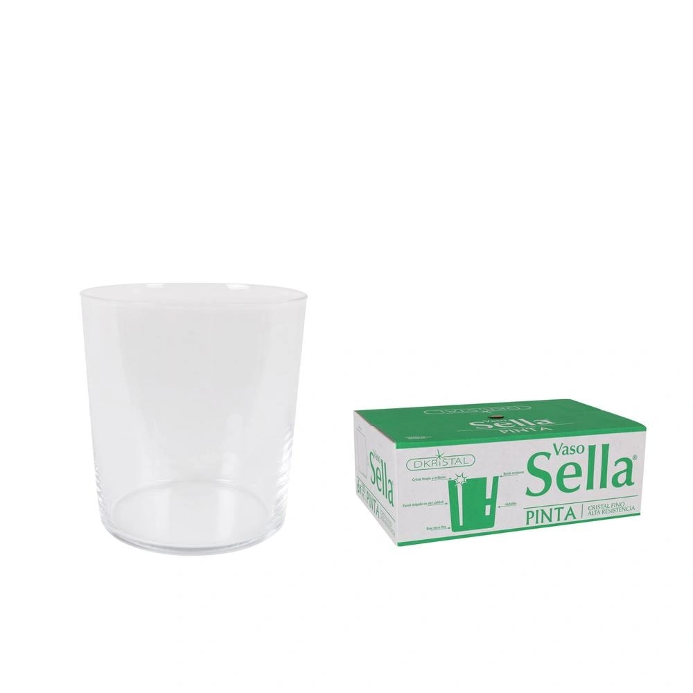 Viejo Valle - Vasos Pinta Sella 350Ml Dkristal Vidrio Caja 48 Uds