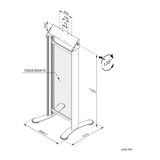 thumbnail of ROLINE Digital Signage Stand, Marketing, bis 10 kg, silberfarben