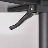 thumbnail of Set Stehtisch Laminat grau und 2 Hochstühle grau
