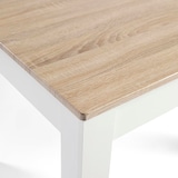 thumbnail of DUPI Mesa Comedor AITANA con Estructura y tapa superior de Madera (Taupe/Blanco, 140x80)