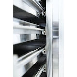 thumbnail of Mesa refrigerada para preparação de pizzas, 1 porta e 7 gavetas, aço inoxidável, mármore cinzento, EN 60x40 cm, 275 W, EASYLINE, 175L, 10024 Vaiotec