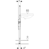 thumbnail of Geberit Duofix Waschtisch-Element mit Unterputz-Geruchverschluss, barrierefrei, für Einlocharmatur,
