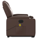 thumbnail of vidaXL Massagesessel mit Aufstehhilfe Elektrisch Braun Kunstleder