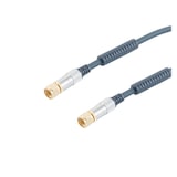 thumbnail of Cable Coaxial Pro 2,5m Connecteur F Male/male Haut De Gamme Home Cinema Usage Non Intensif Hdsat