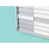 thumbnail of PROREGAL Anwesenheitstafel mit 20-Positionen | HxB 24x53cm | auf Deutsch | inkl. Befestigungsmaterial & blanko Namenschilder | Aluminium/Weiß