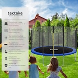 thumbnail of tectake Trampoline modèle B  Noir/Bleu