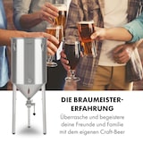 thumbnail of Gärkeller Pro XL Fermentierkessel 60 Liter Ablassventil 304-Edelstahl Silber-Metallic