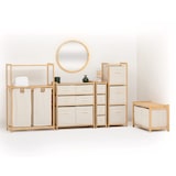 thumbnail of Meuble Étagère en Bambou avec 4 paniers H 78.5 cm