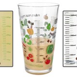 thumbnail of Organic Gemüse Trinkglas mit Skala Messbecher 0,3L Milliliter Gramm Backen Saft