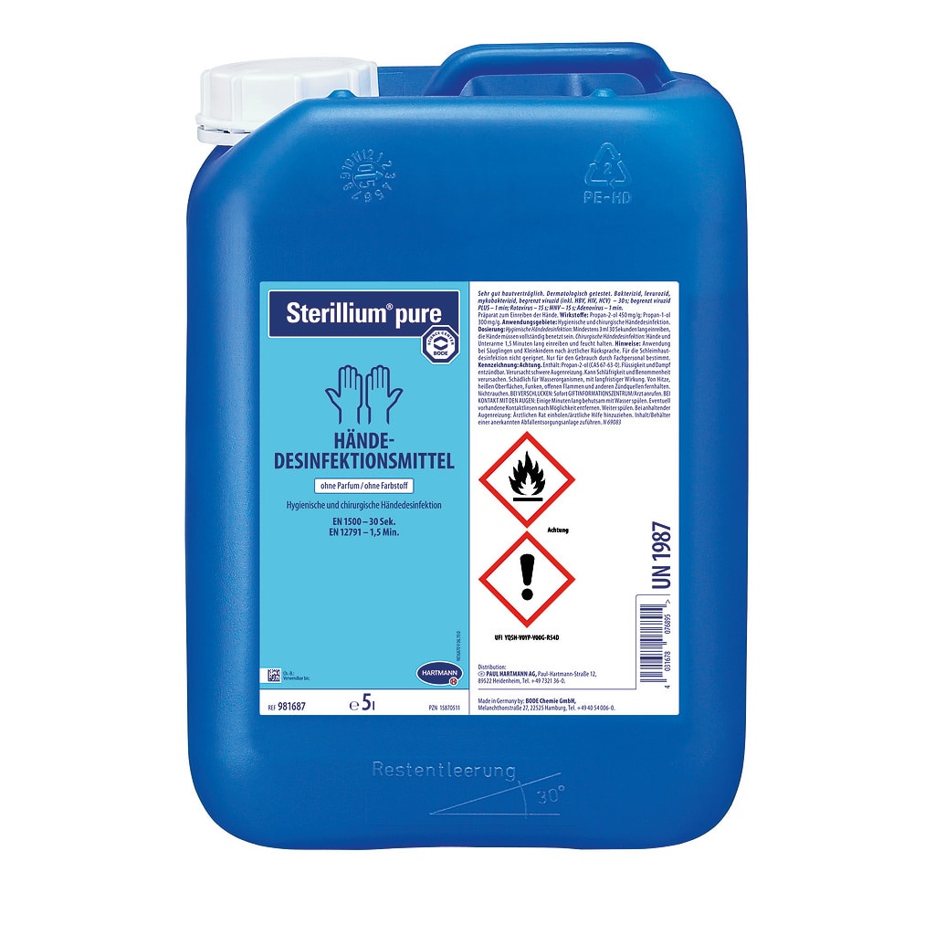 Sterillium® pure Haut- und Händedesinfektion, 5 Liter Kanister