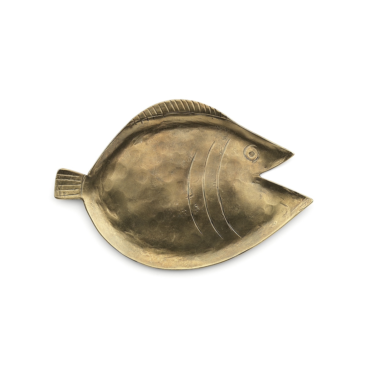 Bazar Bizar Dienblad van messing 18x12x1 cm goud