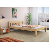 thumbnail of Futonbett Einzelbett Massivholzbett 120x200 Kieferbett natur Rollrost Matratze 60.38-12 M