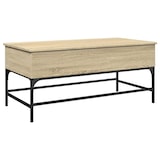 thumbnail of vidaXL Couchtisch Sonoma-Eiche 100x50x45 cm Holzwerkstoff und Metall