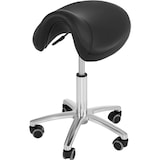 thumbnail of physa - Physa Tabouret Fauteuil Siège de Coiffure à roulettes Noir Sorano SH-61 (Acier, revêtement : éco-Cuir, Hauteur du siège :