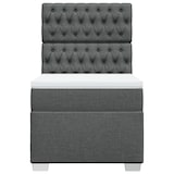 thumbnail of vidaXL Boxspringbett mit Matratze Dunkelgrau 80x200 cm Stoff