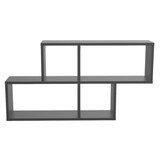 thumbnail of Wandregal Anthrazit `Ernie` Bücherregal Holz Hängeregal Schweberegal LxTxH: ca 100x20x53 cm