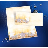 thumbnail of Weihnachts-Umschlag DL, gummiert, 90g/qm, Spezialpapier, Glitter Stars