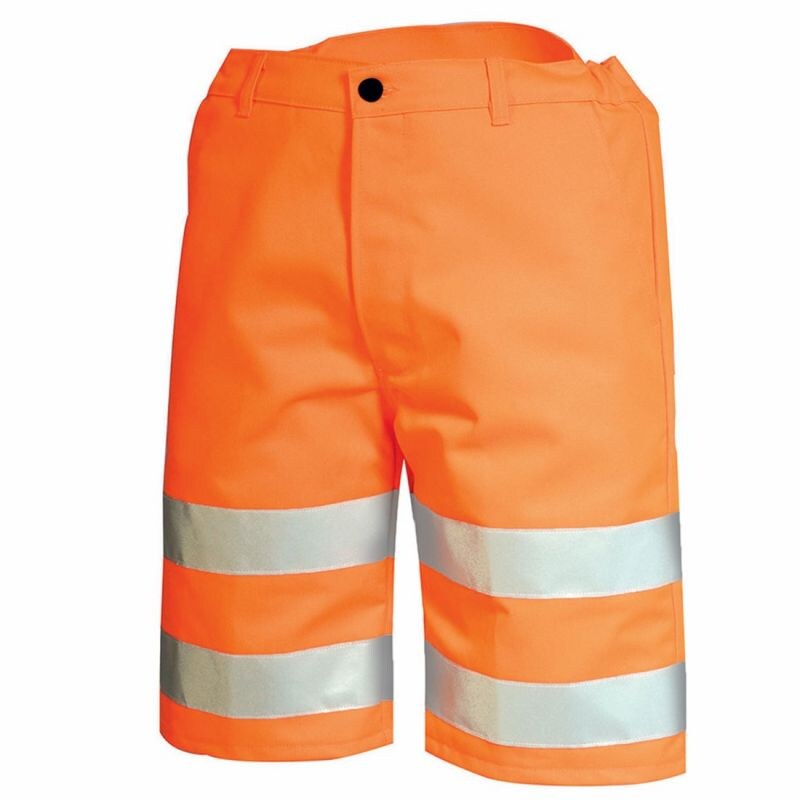 Cepovett - Bermuda de travail haute visibilité FLUO SAFE Orange Taille L