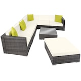 thumbnail of tectake Rattan Lounge mit Aluminiumgestell Marbella  Grau
