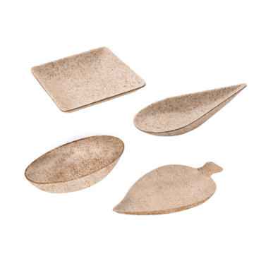 Recipientes Aperitivo 'Bionic'  Natural Bagaço (1000 Unidades)