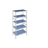 thumbnail of Tournus Equipement Rayonnage à clayettes amovible 5 niveaux aluminium 205 x 109.2 x 50 cm Tournus - PLN1092