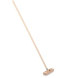 thumbnail of Schrubber 22cm Breit Schrubberbürste Borsten ppn-weiß Scheuerbürste mit Stiel Holzstiel Haushaltsschrubber Holz