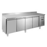 thumbnail of GastroHero Tiefkühltisch ECO 4/0 mit Aufkantung - Edelstahl - GN 1/1 - 2230x700x850 mm