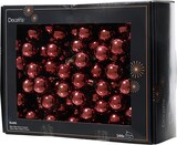 thumbnail of 144 Glaskugeln am Draht 2,5cm Weihnachtskugeln Spiegelbeeren glänzend - kleine Dekokugeln Christbaumschmuck Weihnachtsdeko Kastanienbraun