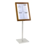 thumbnail of Securit® Expositor de Menu LED A4 "Classic" - Teca - 4 faces