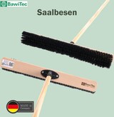 thumbnail of Hochwertiger Saalbesen 40 cm Breit schwarze weiche Kunsthaar Borsten mit QuickFix-Stielhalter und Stiel Holzstiel 140 cm Lang Besen für Innen