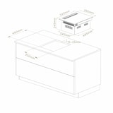 thumbnail of CIARRA Placa de cocción con campana extractora ONE 39 cm Boost Touch Control 2 placas con Flexzone Temporizador CBBEH392BF