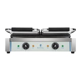 thumbnail of Helloshop26 - Machine à panini nervurée double - 2 x 1.800 watts acier inox professionnel 3614037