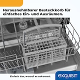 thumbnail of Exquisit Geschirrspüler EGSP6012-E-030E silber | Spülmaschine 60 cm | ECO-Modus | Maßgedecke: 12 | Vollintegriert