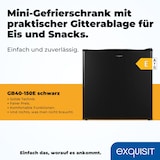 thumbnail of Exquisit Mini Gefrierschrank GB40-150E schwarz | 31 l Nutzinhalt | Schwarz