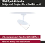 thumbnail of Paulmann URail Schienenspot 3-Step-Dim Alejandro  800lm 10W 3000K dimmbar 230V Signalweiß 94960