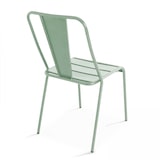 thumbnail of Chaise en métal vert sauge