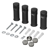 thumbnail of ECD Germany Badheizkörper 400x800 Anthrazit gebogen, Mittelanschluss, Design Handtuchheizkörper für Bad