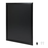 thumbnail of Securit® Wandtafel "Universal" – Schwarz lackierte Holzoberfläche – Montageset inklusive – 70x90cm