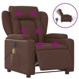 thumbnail of vidaXL Massagesessel Elektrisch Braun Kunstleder
