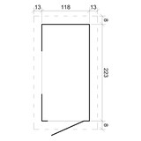 thumbnail of Caseta de jardín M306A – 130 x 235 cm – 3 m², sin suelo